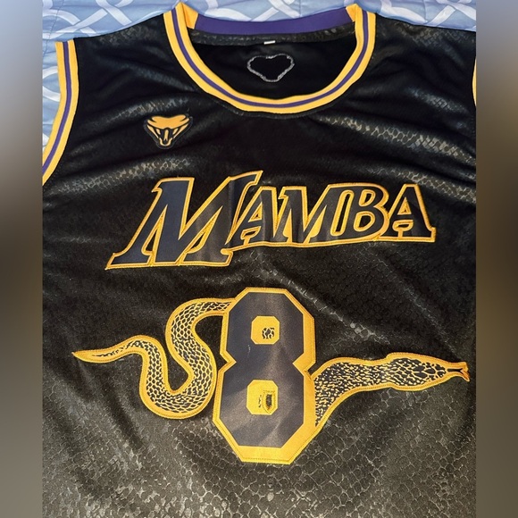 Kobe Bryant Los Angeles Lakers Black Mamba Novelty Jersey – Men’s XXXLarge 🐍💜💛 - Picture 4 of 8